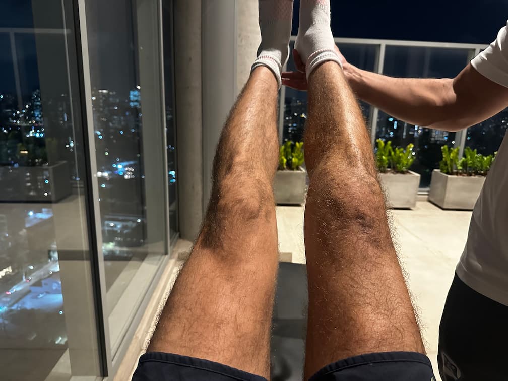 Dia 107 da recuperação do joelho