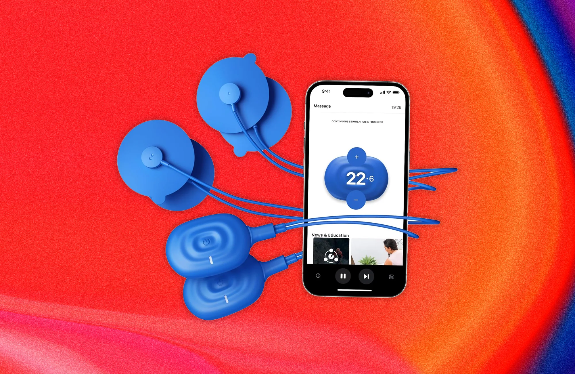 Therabody PowerDot eletroestimulação NMES para quadríceps