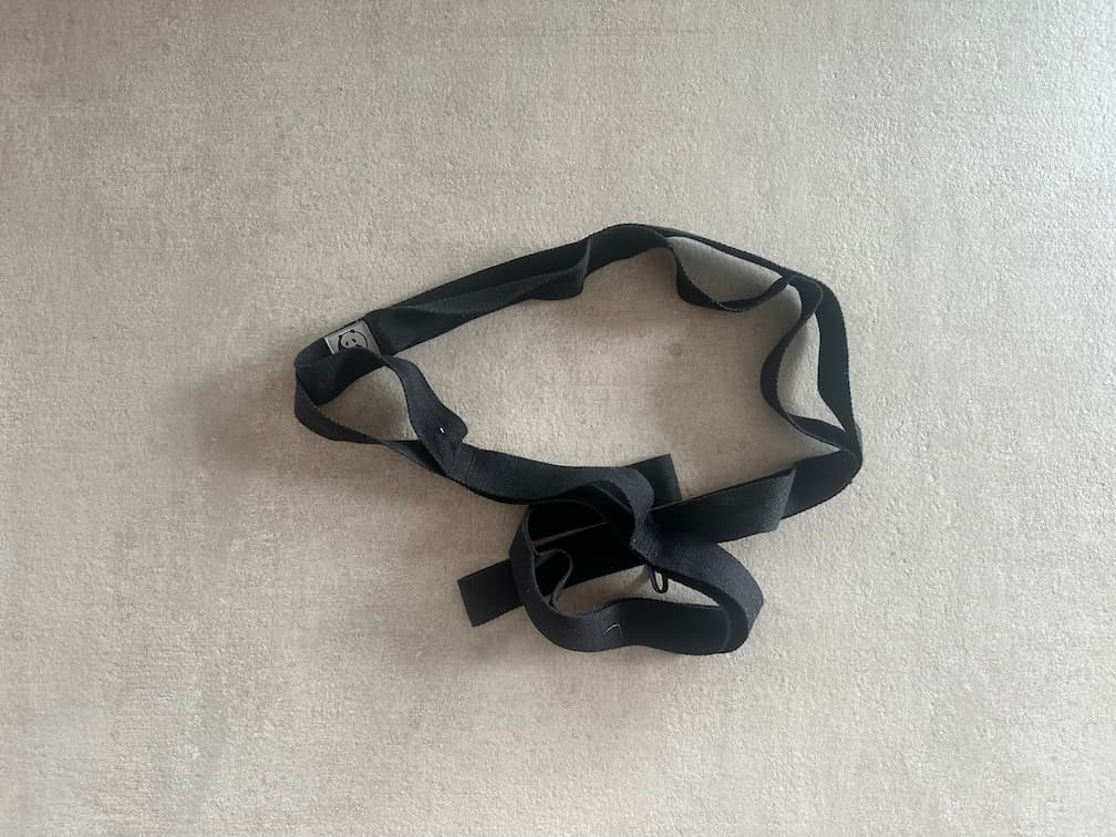 Cinta de alongamento para ganho de flexão de joelho